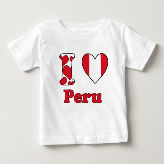 I love Peru Baby T-shirt (Vorderseite)