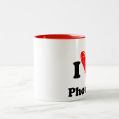I love Phoenix Zweifarbige Tasse (Mittel)