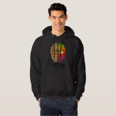 I Love Pi Brain Pi Day Funny Math Pie Dad Joke Mat Hoodie (Vorne ganz)