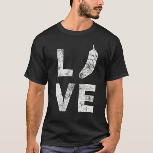 I Love Pickle For Cucumber Pickle   Fruit Themed T-Shirt (Vorderseite)
