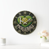 I Love Pickleball Große Wanduhr (Zuhause)
