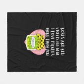 I Love Pickles More Than You Funny Gift Style Fleecedecke (Vorderseite (Horizontal))