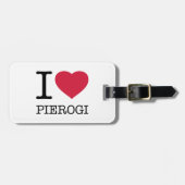 I LOVE PIEROGI GEPÄCKANHÄNGER (Vorderseite horizontal)