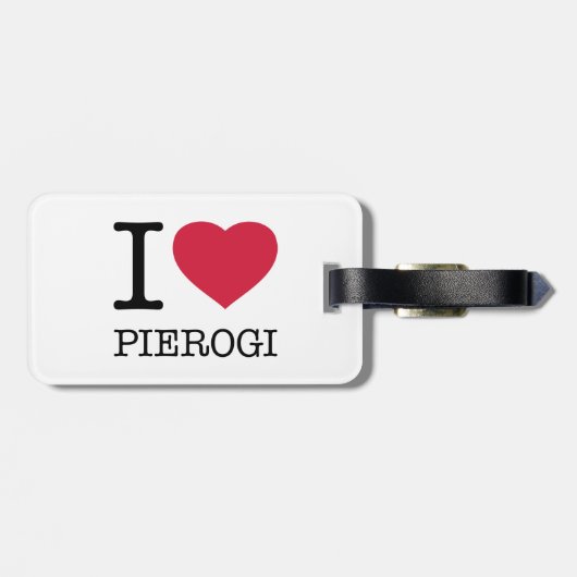 I LOVE PIEROGI GEPÄCKANHÄNGER (Rückseite horizontal)