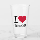 I LOVE PIEROGI GLAS (Vorderseite)