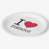 I LOVE PIEROGI PAPPTELLER (Schrägansicht)