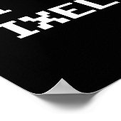 I Love Pixels C64 Fans Heart Gaming Shirt Funny Vi Poster (Ecke)