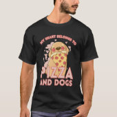I Love Pizza Heart Valentines Day_3 T-Shirt (Vorderseite)