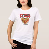 I Love Pizza Not People Pizza Lover  Tri-Blend Shirt (Vorderseite)