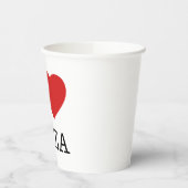 I LOVE PIZZA PAPPBECHER (Links)