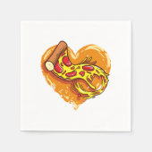 I Love Pizza Serviette (Vorderseite)