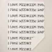 I LOVE PIZZA SHERPADECKE (Vorderseite)