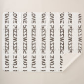 I LOVE PIZZA SHERPADECKE (Vorderseite (Horizontal))