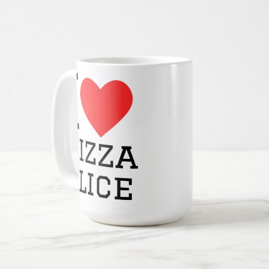 I love pizza slice kaffeetasse (Vorderseite Links)