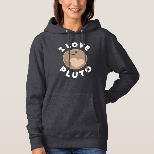 I Love Pluto Hoodie (Vorderseite)