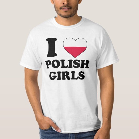 I love Polish Girls T-Shirt (Vorderseite)