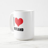 I love Portland Kaffeetasse (Vorderseite Links)