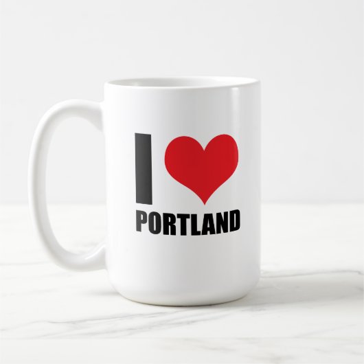 I love Portland Kaffeetasse (Links)