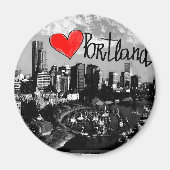 I love Portland Magnet (Vorne)