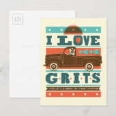 I Love Postkarte (Vorne/Hinten)