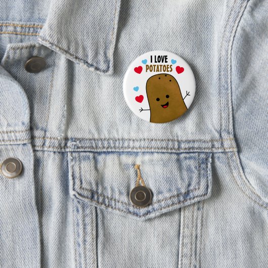 I Love Potatoes Button (Beispiel)