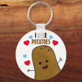 I Love Potatoes Schlüsselanhänger (Vorderseite)