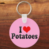 I Love Potatoes Schlüsselanhänger (Vorderseite)