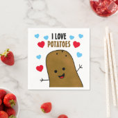 I Love Potatoes Serviette (Beispiel)