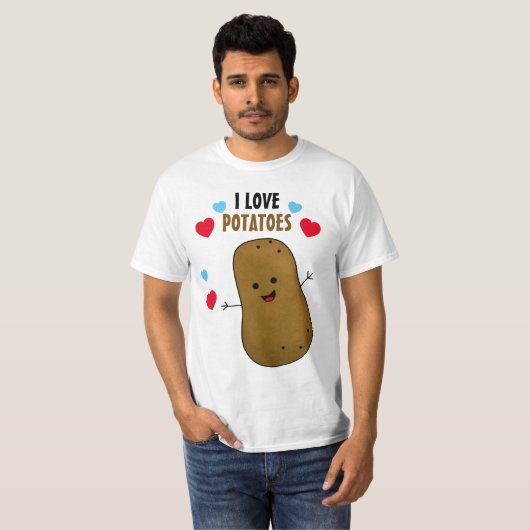 I Love Potatoes T-Shirt (Vorne ganz)