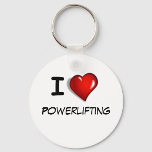 I love Powerlifting Schlüsselanhänger