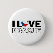 I LOVE PRAG - For real Praguers! Button (Vorderseite)