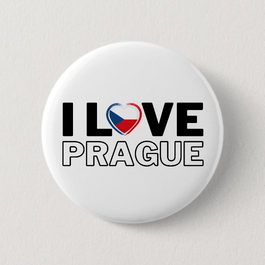 I LOVE PRAG - For real Praguers! Button (Vorderseite)