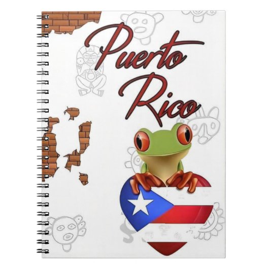 I Love Puerto Rico Notizblock (Vorderseite)