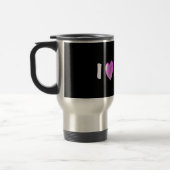 I Love Pugs Reisebecher (Links)