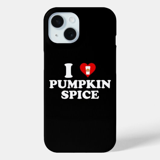 I Love Pumpkin Spice Case-Mate iPhone Hülle (Rückseite)