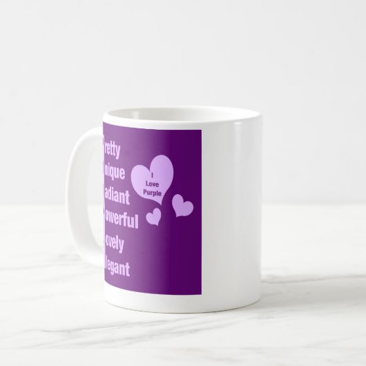 I love purple mug kaffeetasse (Vorderseite Links)