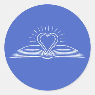 I love reading books for book lover runder aufkleber