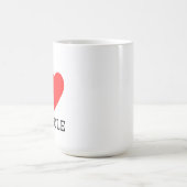 I love recycle square sticker kaffeetasse (Mittel)