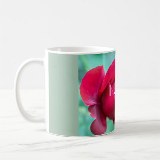 I LOVE Red Rose Mug Kaffeetasse (Links)