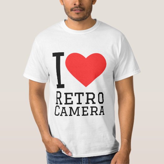 I love retro camera T-Shirt (Vorderseite)
