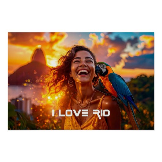 I LOVE RIO - RIO DE JANEIRO POSTER (Vorderseite)