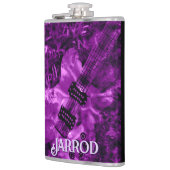 I Love Rock 'N Roll Electric Guitar Personalized Flachmann (Links)