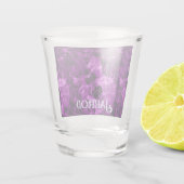 I Love Rock 'N Roll Electric Guitar Personalized Schnapsglas (Rückseite)