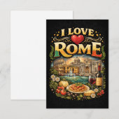 I Love Rome Dankeskarte (Vorne/Hinten)