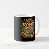 I Love Rome Kaffeetasse (VorderseiteRechts)