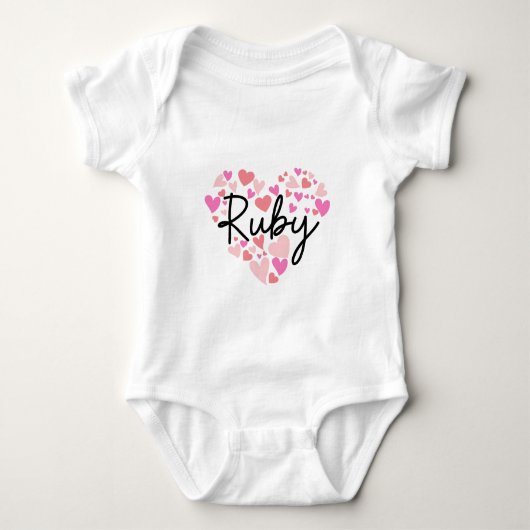 I love Ruby Baby Strampler (Vorderseite)