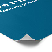 I Love Running From My Problems Funny Quotes  Poster (Ecke)