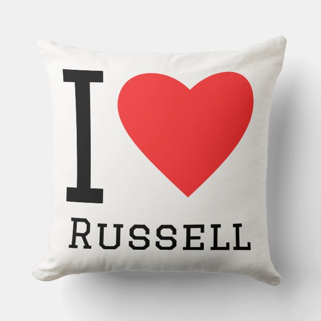 I love russell kissen (Vorderseite)