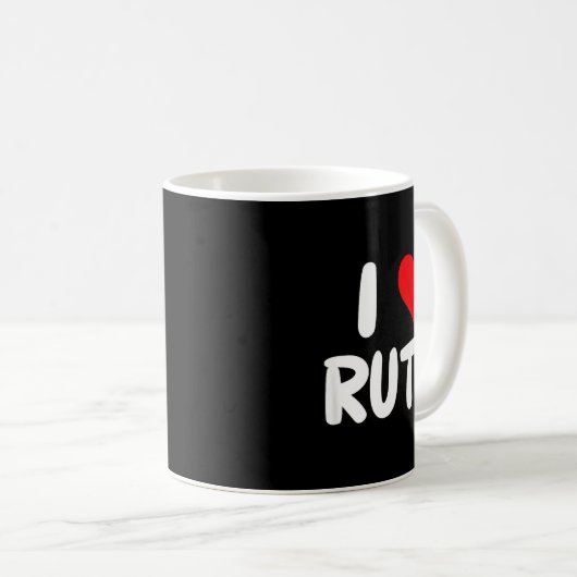 I Love Ruth - Heart - Name  Kaffeetasse (VorderseiteRechts)