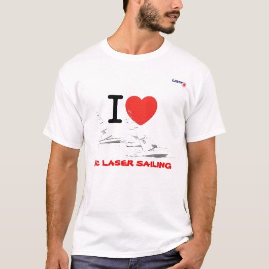 I love Sailing Laser RC T-Shirt (Vorderseite)